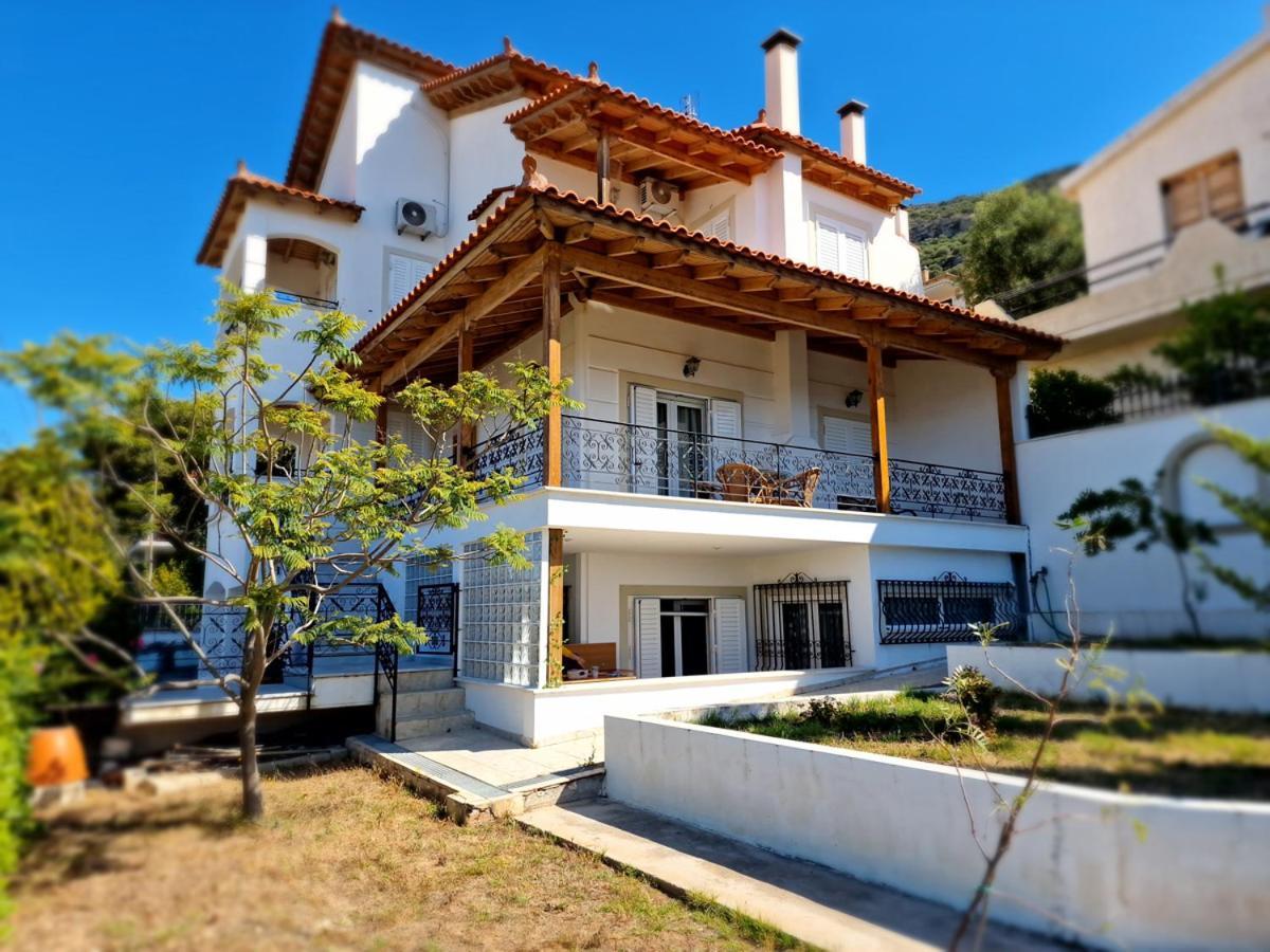 Villa Liana : Luxury Villa With Fantastic Sea View, Near Airport Pórto Ráfti Eksteriør billede