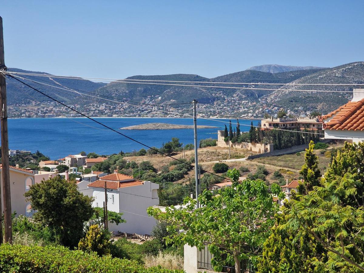 Villa Liana : Luxury Villa With Fantastic Sea View, Near Airport Pórto Ráfti Eksteriør billede