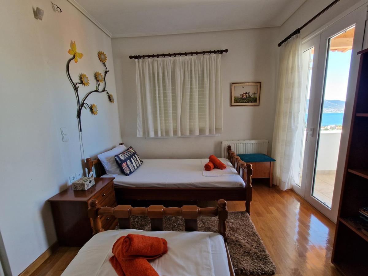 Villa Liana : Luxury Villa With Fantastic Sea View, Near Airport Pórto Ráfti Eksteriør billede