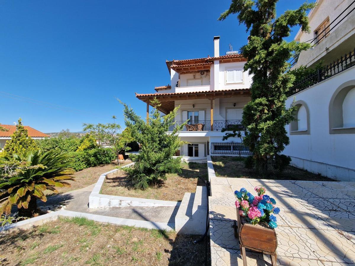 Villa Liana : Luxury Villa With Fantastic Sea View, Near Airport Pórto Ráfti Eksteriør billede